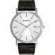 RELOJ BULOVA/ CORREA NEGRA DE CUERO, CAJA DE ACERO INOXIDABLE, CABALLERO
