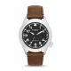 RELOJ FOSSIL/ CORREA MARRON DE CUERO, CAJA DE ACERO INOXIDABLE, CABALLERO