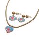 ACERO JUEGO CADENA/ARETES