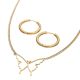 ACERO JUEGO CADENA/ARETES