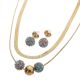 ACERO JUEGO CADENA/ARETES