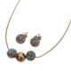 ACERO JUEGO CADENA/ARETES