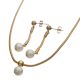 ACERO JUEGO CADENA/ARETES