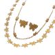 ACERO JUEGO CADENA/ARETES