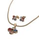 ACERO JUEGO CADENA/ARETES