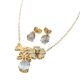 ACERO JUEGO  CADENA ARETES