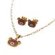 ACERO JUEGO CADENA/ARETES