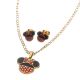 ACERO JUEGO ARETES CADENA