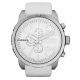 RELOJ DIESEL/ CORREA BLANCA DE CUERO, CAJA DE ACERO INOXIDABLE, CABALLERO
