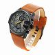 RELOJ DIESEL/ CORREA MARRON DE CUERO, CAJA DE ACERO INOXIDABLE, CABALLERO