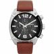 RELOJ DIESEL/ CORREA MARRON DE CUERO, CAJA DE ACERO INOXIDABLE, CABALLERO