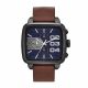 RELOJ DIESEL/ CORREA MARRON DE CUERO, CAJA DE ACERO INOXIDABLE, CABALLERO