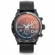 RELOJ DIESEL/ CORREA NEGRA DE CUERO, CAJA DE ACERO INOXIDABLE, CABALLERO