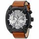 RELOJ DIESEL/ CORREA MARRON DE CUERO, CAJA DE ACERO INOXIDABLE, CABALLERO