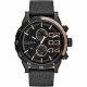 RELOJ DIESEL/ CORREA NEGRA DE CUERO, CAJA DE ACERO INOXIDABLE, CABALLERO
