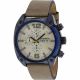 RELOJ DIESEL/ CORREA BEIGE DE CUERO, CAJA DE ACERO INOXIDABLE, CABALLERO