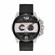 RELOJ DIESEL/ CORREA NEGRA DE CUERO, CAJA DE ACERO INOXIDABLE, CABALLERO