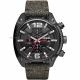 RELOJ DIESEL/ CORREA MARRON DE LONA, CAJA DE ACERO INOXIDABLE, CABALLERO