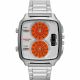 RELOJ DIESEL/ CORREA PLATEADA DE ACERO INOXIDABLE, CAJA DE ACERO INOXIDABLE, CABALLERO