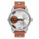 RELOJ DIESEL/ CORREA MARRON DE CUERO, CAJA DE ACERO INOXIDABLE, CABALLERO