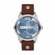 RELOJ DIESEL/ CORREA MARRON DE CUERO, CAJA DE ACERO INOXIDABLE, CABALLERO