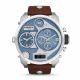 RELOJ DIESEL/ CORREA MARRON DE CUERO, CAJA DE ACERO INOXIDABLE, CABALLERO