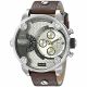 RELOJ DIESEL/ CORREA MARRON DE CUERO, CAJA DE ACERO INOXIDABLE, CABALLERO