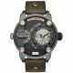 RELOJ DIESEL/ CORREA MARRON DE CUERO, CAJA DE ACERO INOXIDABLE, CABALLERO