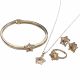 JUEGO ARETES/CADENA/PULSERA/ANILLO