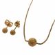 JUEGO  ARETES DIJE ANILLO