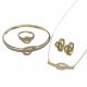 JUEGO ARETES/DIJE/PULSERA/ANILLO
