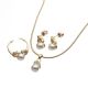 JUEGO  ARETES CADENA ANILLO
