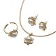 JUEGO ARETES/CADENA/ANILLO