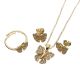JUEGO  CADENA ARETES ANILLO