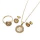 JUEGO CADENA/ARETES/ANILLO