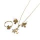 JUEGO CADENA/ARETES/ANILLO