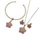 JUEGO ARETES/CADENA/PULSERA