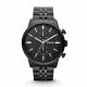RELOJ FOSSIL/ CORREA NEGRA DE ACERO INOXIDABLE, CAJA DE ACERO INOXIDABLE, CABALLERO
