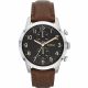 RELOJ FOSSIL/ CORREA MARRON DE CUERO, CAJA DE ACERO INOXIDABLE, CABALLERO