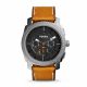 RELOJ FOSSIL/ CORREA MARRON DE CUERO, CAJA DE ACERO INOXIDABLE, CABALLERO