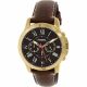 RELOJ FOSSIL/ CORREA MARRON DE CUERO, CAJA DE ACERO INOXIDABLE, CABALLERO