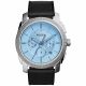 RELOJ FOSSIL/ CORREA NEGRA DE CUERO, CAJA DE ACERO INOXIDABLE, CABALLERO