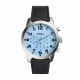 RELOJ FOSSIL/ CORREA NEGRA DE CUERO, CAJA DE ACERO INOXIDABLE, CABALLERO