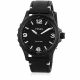 RELOJ FOSSIL/ CORREA NEGRA DE CUERO, CAJA DE ACERO INOXIDABLE, CABALLERO