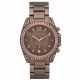 RELOJ MICHAEL KORS/ CORREA MARRON DE ACERO INOXIDABLE, CAJA DE ACERO INOXIDABLE, DAMA