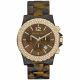 RELOJ MICHAEL KORS/ CORREA MARRON DE ACRILICO, CAJA DE ACERO INOXIDABLE, DAMA