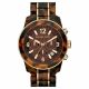 RELOJ MICHAEL KORS/ CORREA MARRON DE ACRILICO, CAJA DE ACERO INOXIDABLE, DAMA
