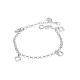 Pulsera Con Dijes De Corazon