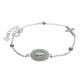 Pulsera De Piedras Con Dije Religioso